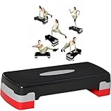 Steppbrett Fitness Aerobic Stepper Höhenverstellbar Step Bench Mit Stufen....