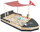 Piratenschiff Sandkasten aus Holz | Boot | Segelschiff | Sandkiste |...