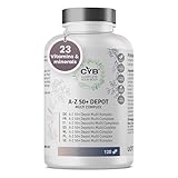 CYB | A-Z 50+ Multivitamin Tabletten - Vitamin A-Z - Nährstoffe für...