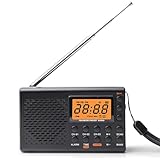 Tragbares DAB Radio, DAB Radio mit Kopfhörer, AM FM SW Küchenradio mit...
