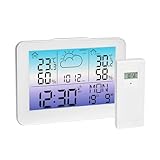 TFA Dostmann Funk Wetterstation mit Außensensor Meteo Sky, 35.1175, bunte...