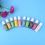 CHICIRIS 10 Farben 10 G UV-Pigment, Umweltfreundlicher UV-Harzfarbstoff Zum...