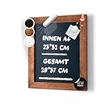 ELAFI® Magnetische Kreidetafel braun 28x37cm |Schreibtafel zum Aufhängen...