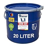 plasteo® Stahlfass 20 Liter Hobbock Deckelfass | Zyklon Staubabsaugung...