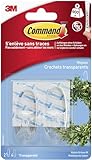 Command Klebehaken, 2 Haken + 4 Strips, Transparent, selbstklebend,...