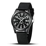 LN LENQIN Herren Uhr Männer Analog Quarz 30M wasserdichte Armbanduhren...