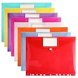 WQDD STANPET Dokumententasche A4 – 8 Stück Dokumentenmappe A4 in 8...