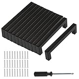 Baoweihua 12 Stück Türgriffe Küche Schwarz mit Lochabstand 128mm,...