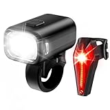 LED Fahrradlicht Set, StVZO Zugelassen Fahrrad Licht Vorne und Rücklicht...