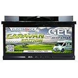 Electronicx GEL Caravan Versorgungsbatterie 100Ah 12V – Deep Cycle...