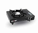 RSonic Camping Set | Gaskocher (Gasherd) mit Transportkoffer | Grillplatte...