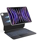 OMOTON Magic Keyboard für iPad Air 13' 2024 (M2), Tastatur Hülle für Pad...