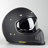 Shoei Integralhelm EX-ZERO schwarz matt Retro Fiberglas mit Doppel-D...