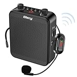 Giecy Sprachverstärker Tragbarer mit Kabellosem UHF-Mikrofon, 2800mAh...