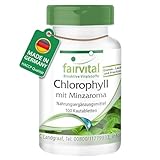 Fairvital | Chlorophyll Tabletten mit Minzaroma - 100 Kautabletten - VEGAN