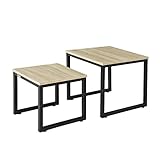 SoBuy 2er Set Couchtisch Beistelltisch 2-teilig Satztisch Sofatisch...