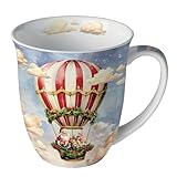 Ambiente Kaffeetasse Tee Tasse Becher 0,4 l Fine Bone China Porzellan...