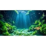 Riivvdise Aquarium-Hintergrund, Wasserpflanzen, weiche Algen, Terrarium,...