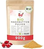Bio Hagebuttenpulver 900g / 0,9kg 100% echte Hagebutte Europa...