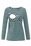 Smallshow Damen Stillshirt Umstandsmode T-Shirt Umstandstop Umstandsshirt...