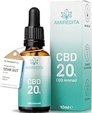 CBD Öl 20% - Premium Hanföl Tropfen mit 20 Prozent Cannabidiol in...