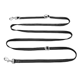 PETCOOZ Hundeleine 3 m Verstellbare Schleppleine mit 2 Karabiner, Verdickte...