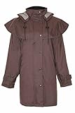 Champion Country Estate Damen Reitmantel Windsor Wasserdicht, braun, 38