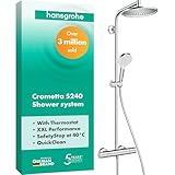 hansgrohe Crometta S - Duschsystem mit Thermostat, Regendusche (240 mm) mit...