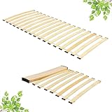 Rollrost 160x200cm Zweiteiliges – 18 Flexible Latten x2, Geräuscharme...
