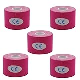 yomoe Rosa 5Stück 5cmx5cm Elastische Bandage, Pflaster, Muskelpflaster