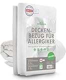 Welldora ǀ Milbenbezug Bettdecke 135x200 ǀ Allergiker Deckenbezug...