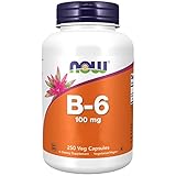 Now Foods, Vitamin B6 (Pyridoxin), 100mg, 250 vegane Kapseln,...