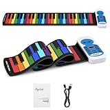 POGOLAB 49 Tasten Rollup Keyboard Piano, Klappbares Keyboard Piano mit 14...