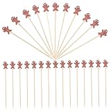 Angoily 100 Stück Cocktail Picks Holzspieße Einweg für Cocktails Obst...