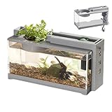 Desktop -Fischtank - Nano -Glasaquarium, Upgrade -Filtersystem | Ultra...
