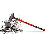 WALTER PROFESSIONAL Vorschlaghammer 5 kg – Robuster Fiberglasstiel,...