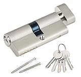 Hengsong Knaufzylinder 35/35 Messing,mit 5 Messing...