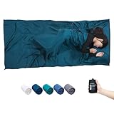 BROWINT Seidenschlafsack Inlett, Hüttenschlafsack aus 100% Naturseide,...