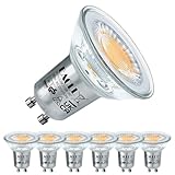 EACLL GU10 LED Warmweiss 3,5W Ersetzt 50W Halogenlampe, 6er-Pack. 385 Lumen...