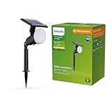 Philips Outdoor Solar Jivix Spotleuchte Spiess 1,4W, Tageslichtsensor, 2700...