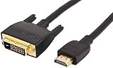 Amazon Basics HDMI A -zu-DVI-Adapterkabel, 1.8 m, Nicht für den Anschluss...