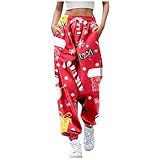 Weihnachten Jogginghose Damen Weihnachts Sporthose Freizeithose Hip Hop...