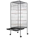 CADOCA® Vogelvoliere XL 146x54x54cm Schmutzschublade Indoor Outdoor...