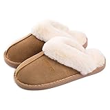 Misolin Damen Herren Hausschuhe Winter Warme Faux Pelz Slippers Weiche...