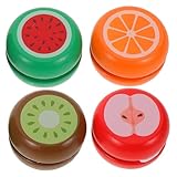 WEKAMOS 4 Stück Teiliges Holz Yo-yo mit Niedlichen Tiermotiven...