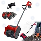 Hooha Schneefräse 21V 32cm 2Ah Akku-Schneeschaufel mit...
