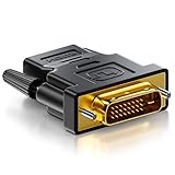 deleyCON HDMI zu DVI Adapter - HDMI Buchse zu DVI Stecker (24+1) (19pol)...