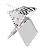 Klappgrill, Faltbarer Notebook BBQ Grill Klappbarer Holzkohle Grill für...