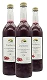 BLEICHHOF® Cranberrysaft - Direktsaft, vegan (3x0,72L)