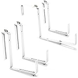 com-four® 4X Blumenkastenhalter für Balkon-Brüstungen und Geländer -...